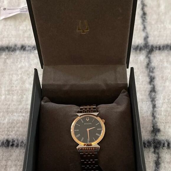 Bulova Regatta Two-Tone Rose Gold Stainless Steel Ladies Quartz Watch main image 6